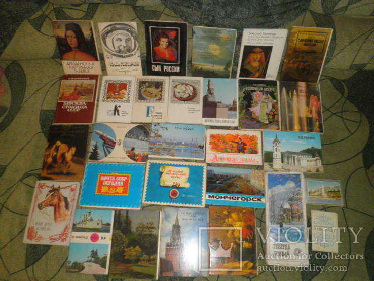 Коллекция открыток много