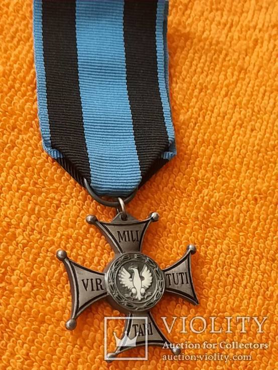 Польский крест военного ордена MILI TARI VIR TUTI ( копия), фото №4
