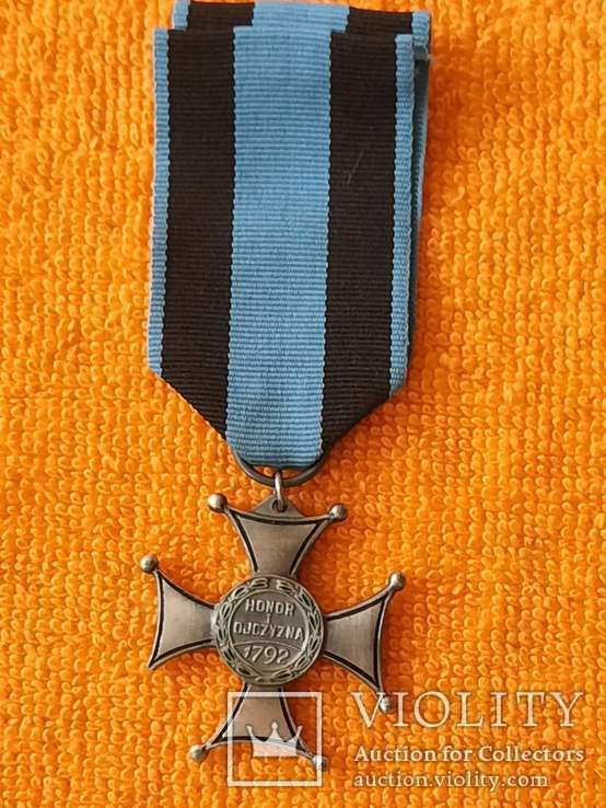 Польский крест военного ордена MILI TARI VIR TUTI ( копия), фото №6