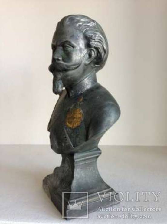 Бюст Король Виктор Эммануил II. Скульптура;, фото №4