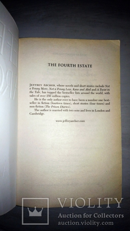 Jeffrey Archer the fourth estate, фото №3