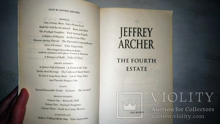 Jeffrey Archer the fourth estate, фото №4
