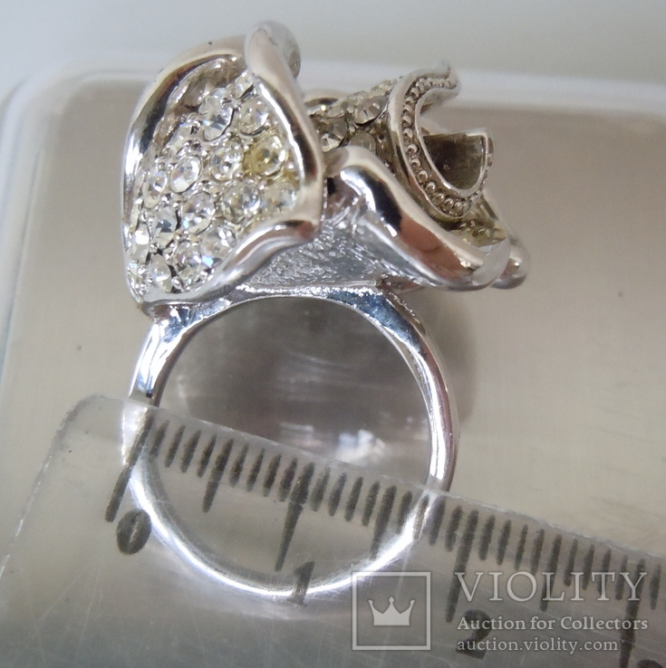 Шикарное кольцо Роза в стиле Dior, фото №6