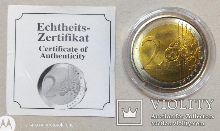 Памятная  монета Германия,2 евро к ЧМ 2006,реплика,ГМ40, фото №4