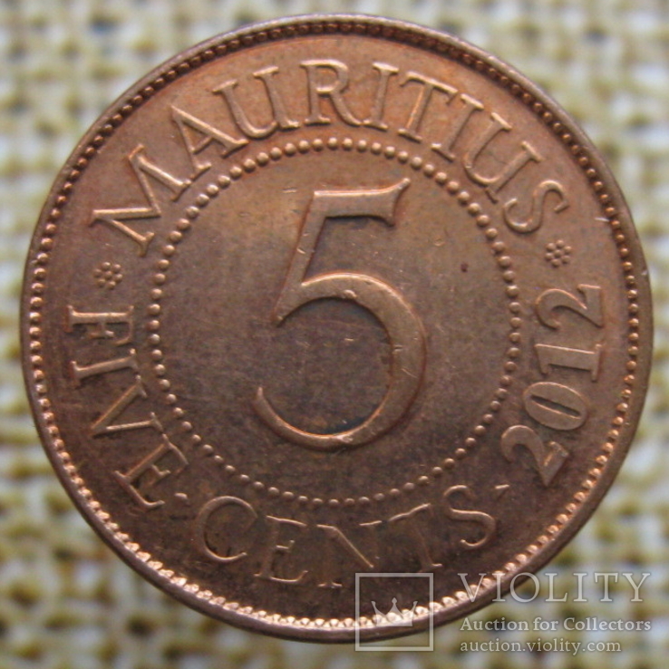 Маврикій 5 центів 2012 р.