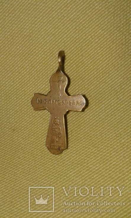 Нательный крестик сввлм Варвара., фото №6