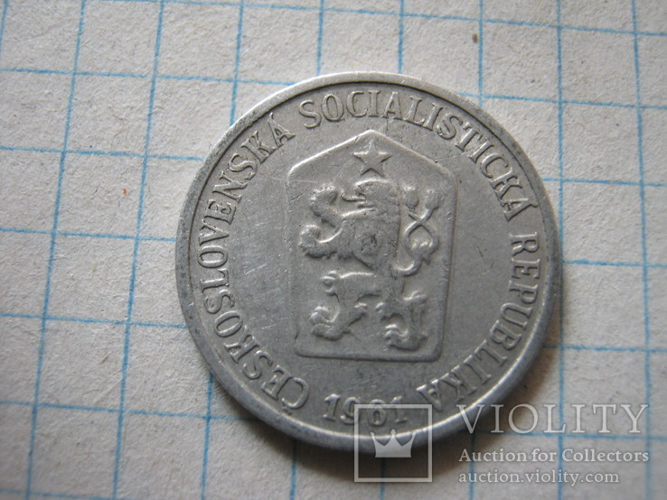 Чехословакия 10 геллеров 1961 года, фото №3