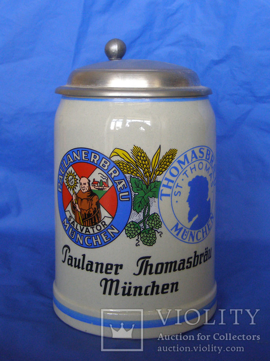 Коллекционная пивная кружка. Paulaner/ Германия.