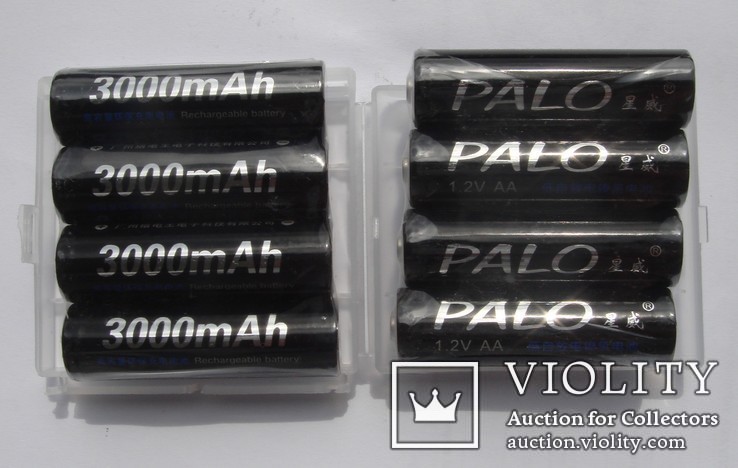 Аккумуляторы PALO тип AA, Ni-Mh 3000mAh (8шт)