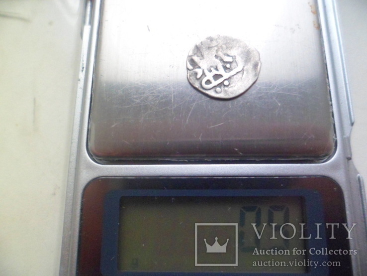 Монета из штемпельной сетки с азакскими дангами Шадибека., фото №3