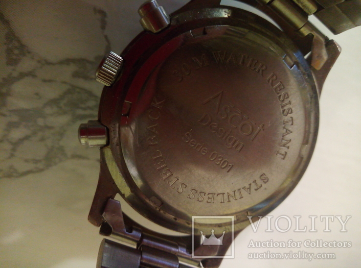 Часы Ascot chronograph 30m., фото №6