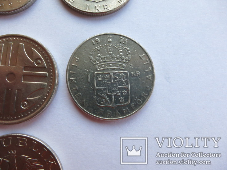 Монеты стран Европы в лоте 7 штук, фото №8