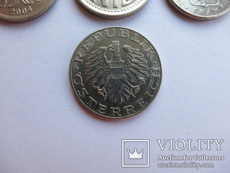 Монеты стран Европы в лоте 7 штук, фото №9