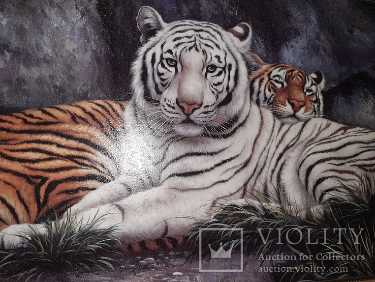 Картина Тигры 103*55 см, фото №4