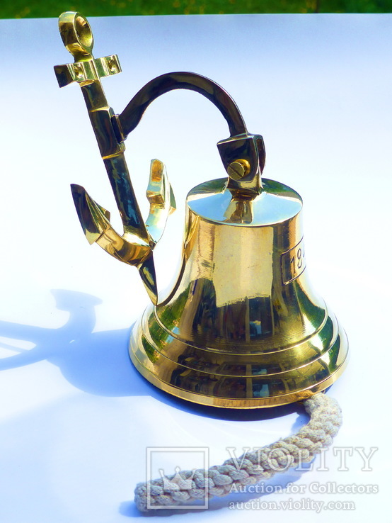 1841 - Морской колокол - Рында - Бронза - Германия - колокольчик, фото №8