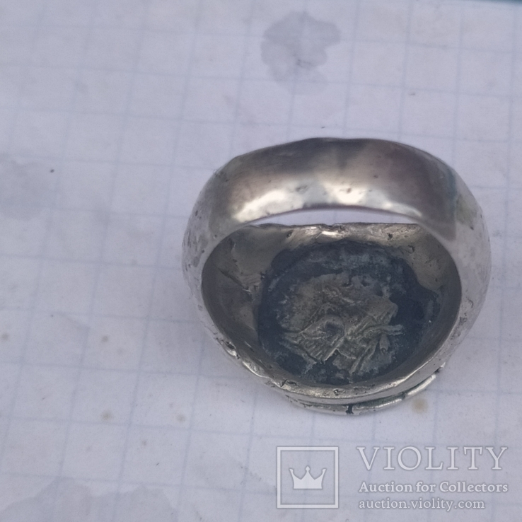 Перстенъ каракарла  серебро копия, фото №5