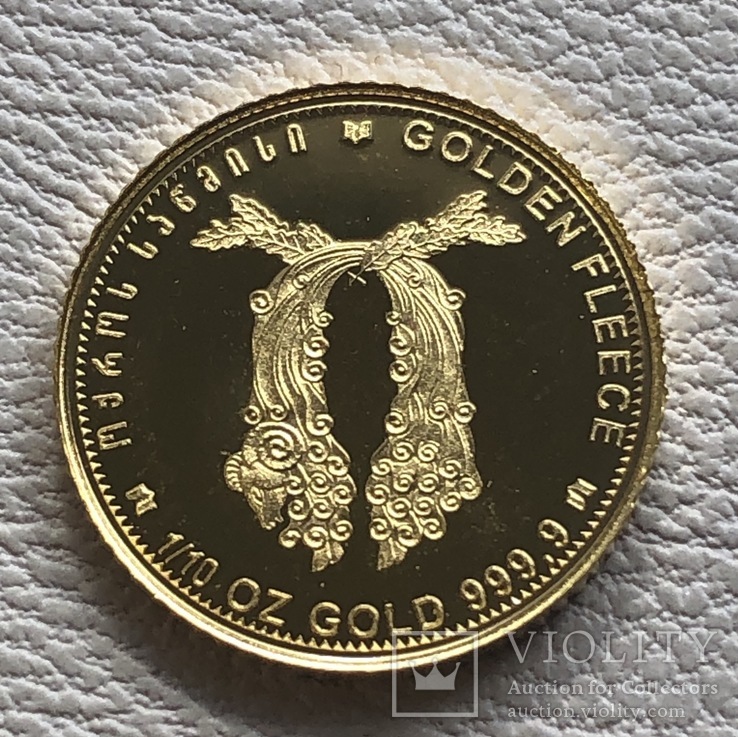 10 лари 2009 год Грузия золото 3,11 грамм 999,9’, фото №2
