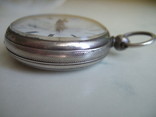 Английские серебрянные часы с фузеей, фото №3