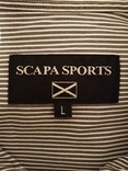 Рубашка серая полоса SCAPA SPORTS Европа коттон p-p L(состояние нового), фото №8