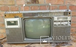 Переносная магнитола со встроеным ТВ.Panasonic Solid State TV TR - 1200 X 1980, фото №8
