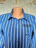 Рубашка. Блузка полоса голубая GAASTRA коттон p-p XL, фото №5