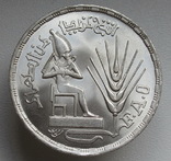 1 фунт 1976 г. Египет " ФАО ", штемпельный блеск, серебро, фото №2