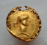 Золотий римський медальйон, фото №2