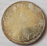 Швейцария 5 франков 1963, фото №3