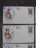 Гетьманы.16 конвертов.надпечатка на марках СССР "клейноды", фото №3