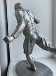Большая Советская спортивная скульптура «Футболист», 1950-1960г., фото №4