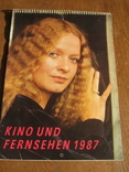 Настенный перекидной календарь Кино и телевидение 1987 ГДР, фото №2