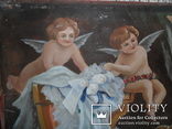 Картина ‘‘Спящая красавица и ангелы’’ (до 1917 г.). Копия., фото №6