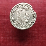 Трояк (3 гроша) 1582 года. Стефан Баторий. Олькуш (R1), фото №2