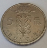 Бельгія 5 франків, 1973, фото №3