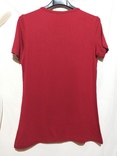 Базовая женская футболка YN. S бордо., фото №10