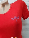Базовая женская футболка YN. L. бордо., фото №6