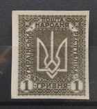 Україна, Унр 1920, Віденська серія, без зубцівка, 1 гривня, фото №2