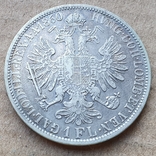1 флорин 1860 г. Австрия, фото №3