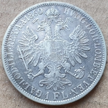 1 флорин 1860 г. Австрия, фото №4