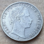 1 флорин 1860 г. Австрия, фото №2