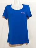 Базовая женская футболка YN. М синяя., фото №5