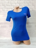 Базовая женская футболка YN. ХS синяя., фото №3