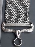 Łańcuch-albertina w formie taśmy Krymskiej medale z listwą SEBASTOPOL, srebrny, Francja, numer zdjęcia 3