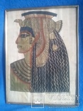 Папирус из Египта в металлической рамке 30Х40 см, фото №3