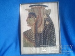 Папирус из Египта в металлической рамке 30Х40 см, фото №4