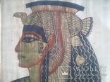 Папирус из Египта в металлической рамке 30Х40 см, фото №6