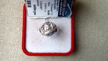 Кольцо серебро 925 вставки цирконы., фото №11