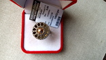 Кольцо  , серебро 925 , напайка золото 585., фото №5