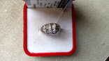 Кольцо серебро 925 вставки цирконы., фото №8
