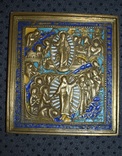 Икона плакетка Воскресение Христово 4 цвета эмали, фото №3